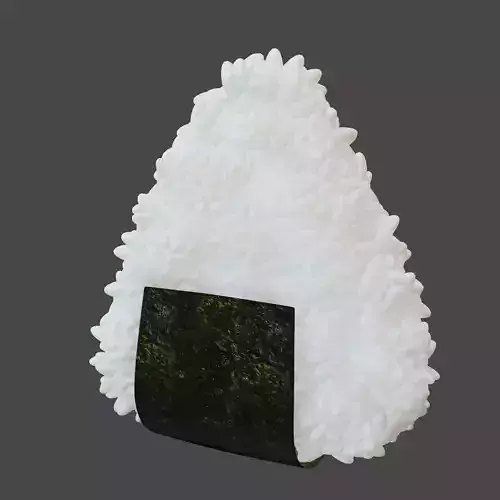 Onigiri 3D Model sushi