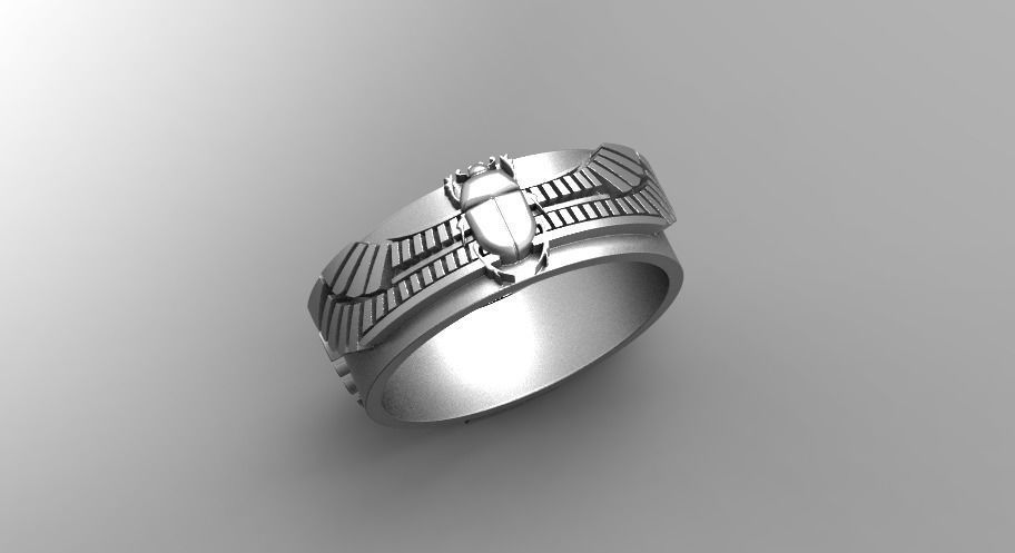 RING ISIS and the scarab 3D print model_5