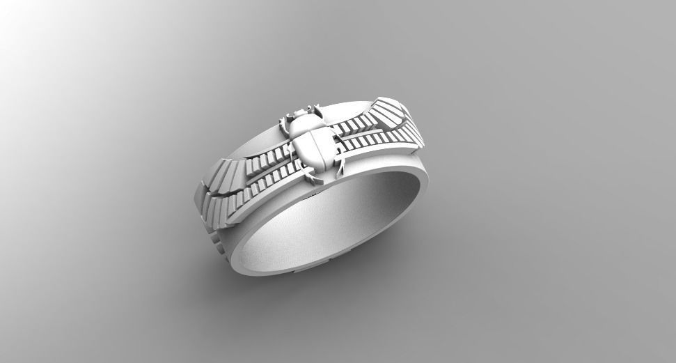 RING ISIS and the scarab 3D print model_3