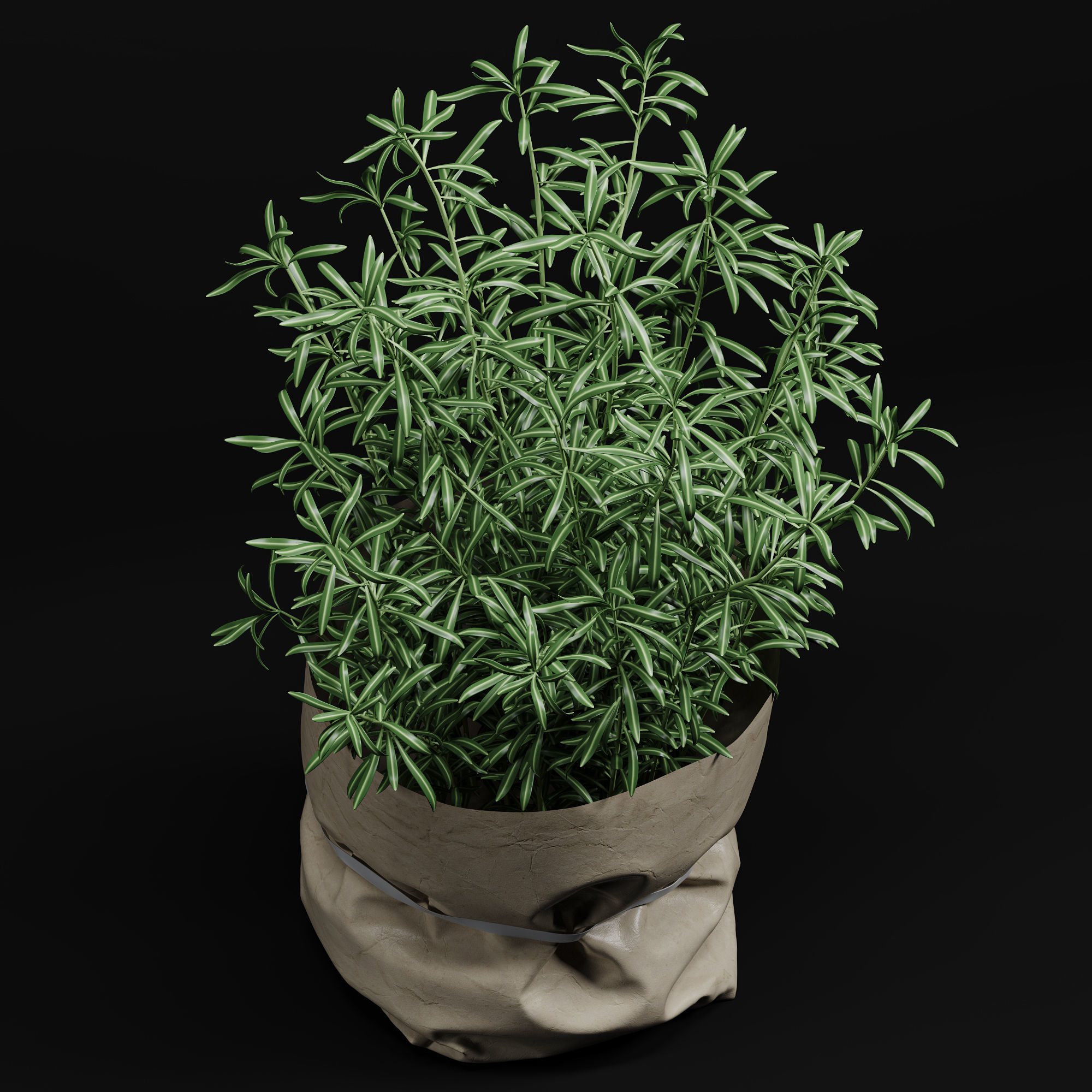 Decorative kitchen set 02 by Systemh11 Low-poly 3D model_8