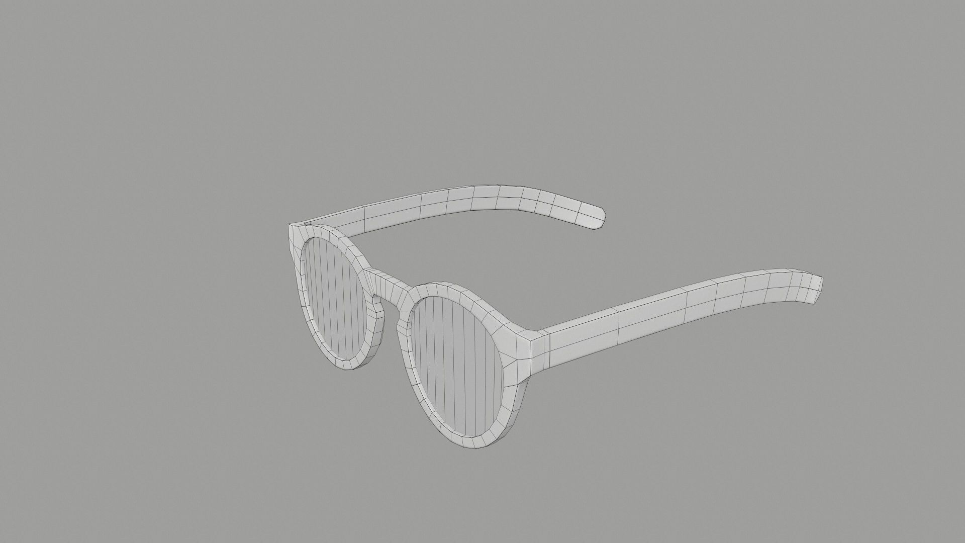 Sunglass for game engines Low-poly 3D model_32