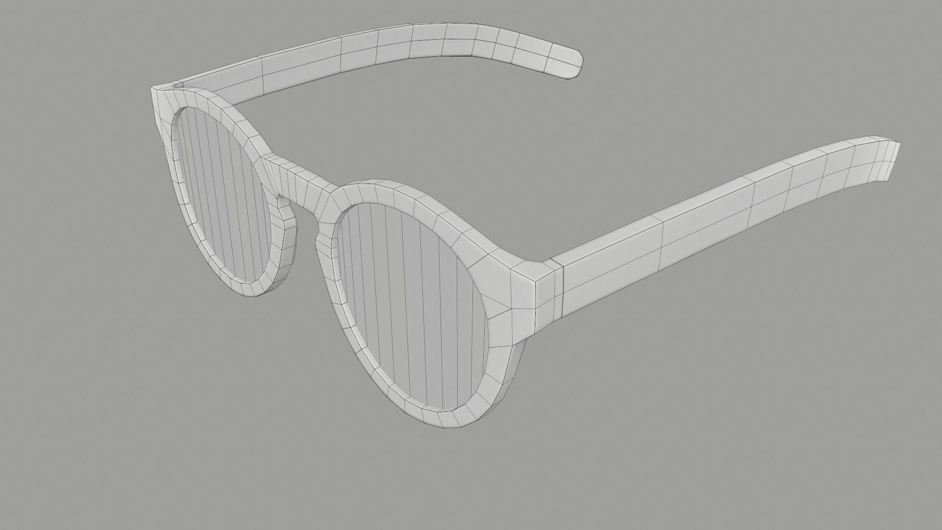Sunglass for game engines Low-poly 3D model_33