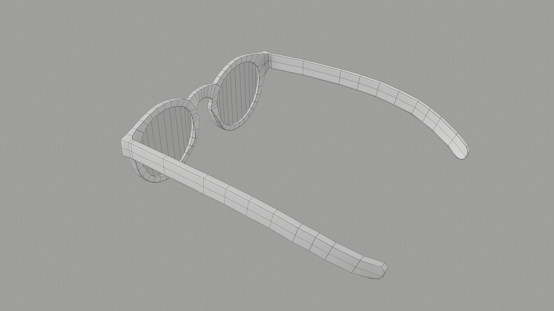 Sunglass for game engines Low-poly 3D model_37