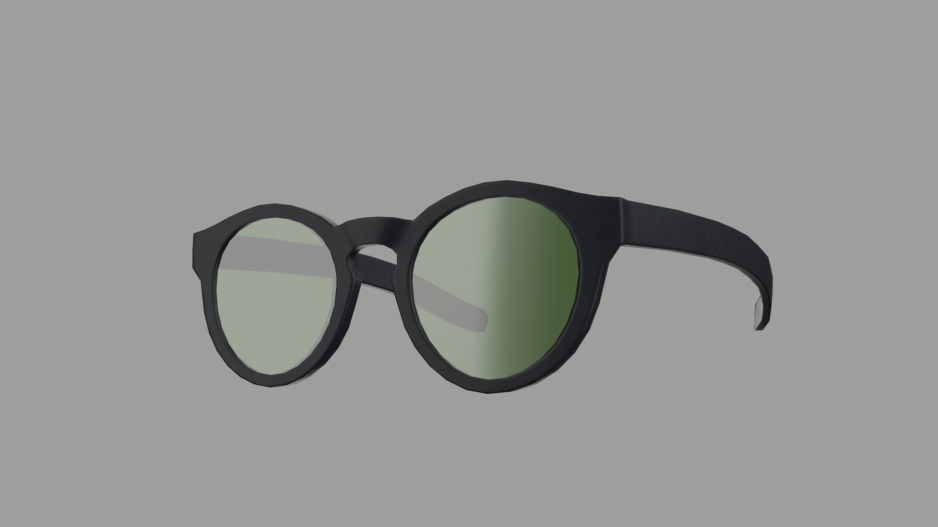 Sunglass for game engines Low-poly 3D model_3