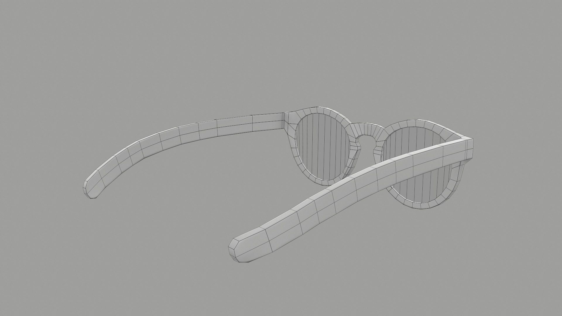 Sunglass for game engines Low-poly 3D model_35