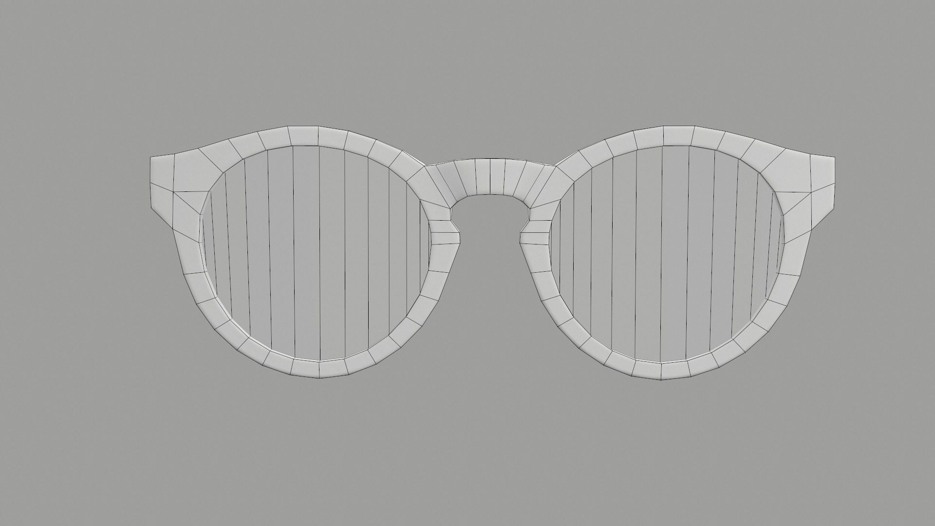 Sunglass for game engines Low-poly 3D model_34