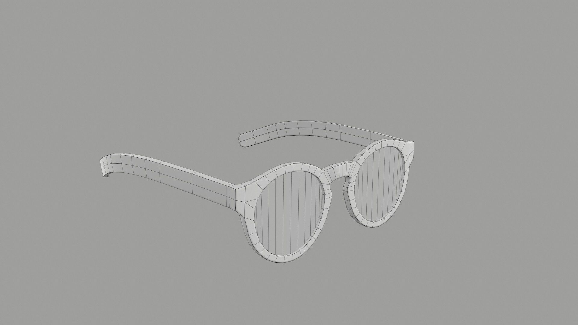 Sunglass for game engines Low-poly 3D model_31