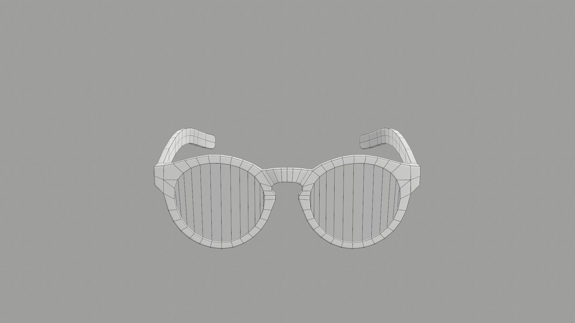 Sunglass for game engines Low-poly 3D model_2