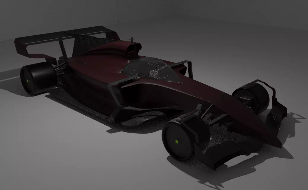 F1 2026 Concept Car Low-poly 3D model