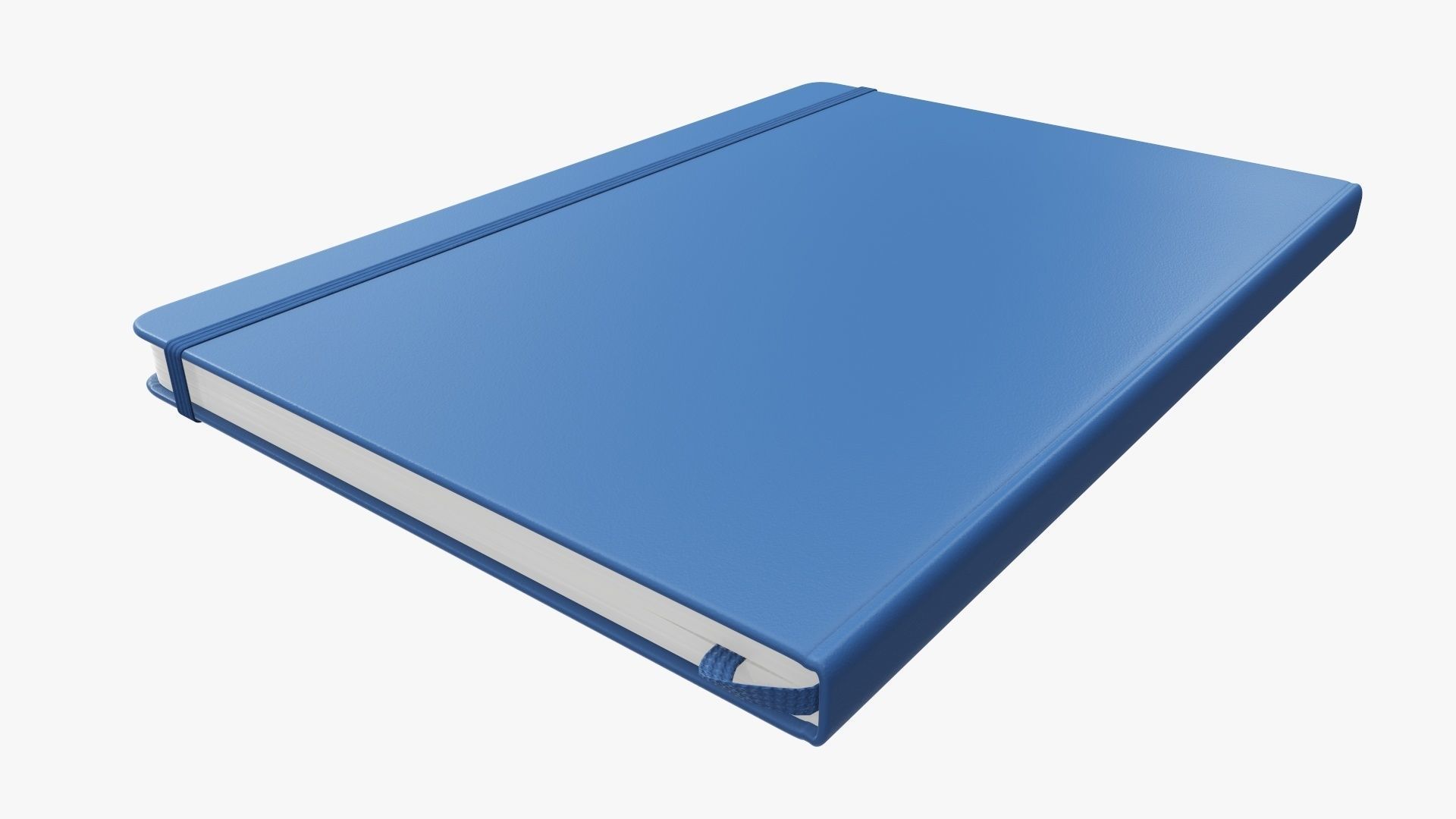 Notebooks hardcover with strap open close 3D Model Collection_5