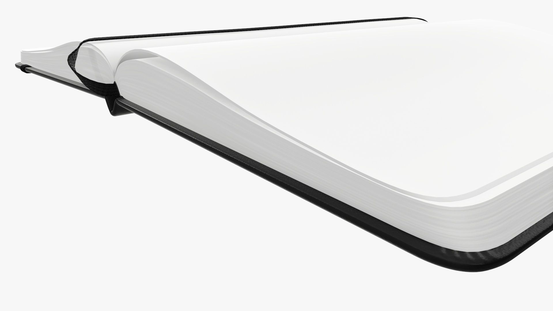 Notebooks hardcover with strap open close 3D Model Collection_15