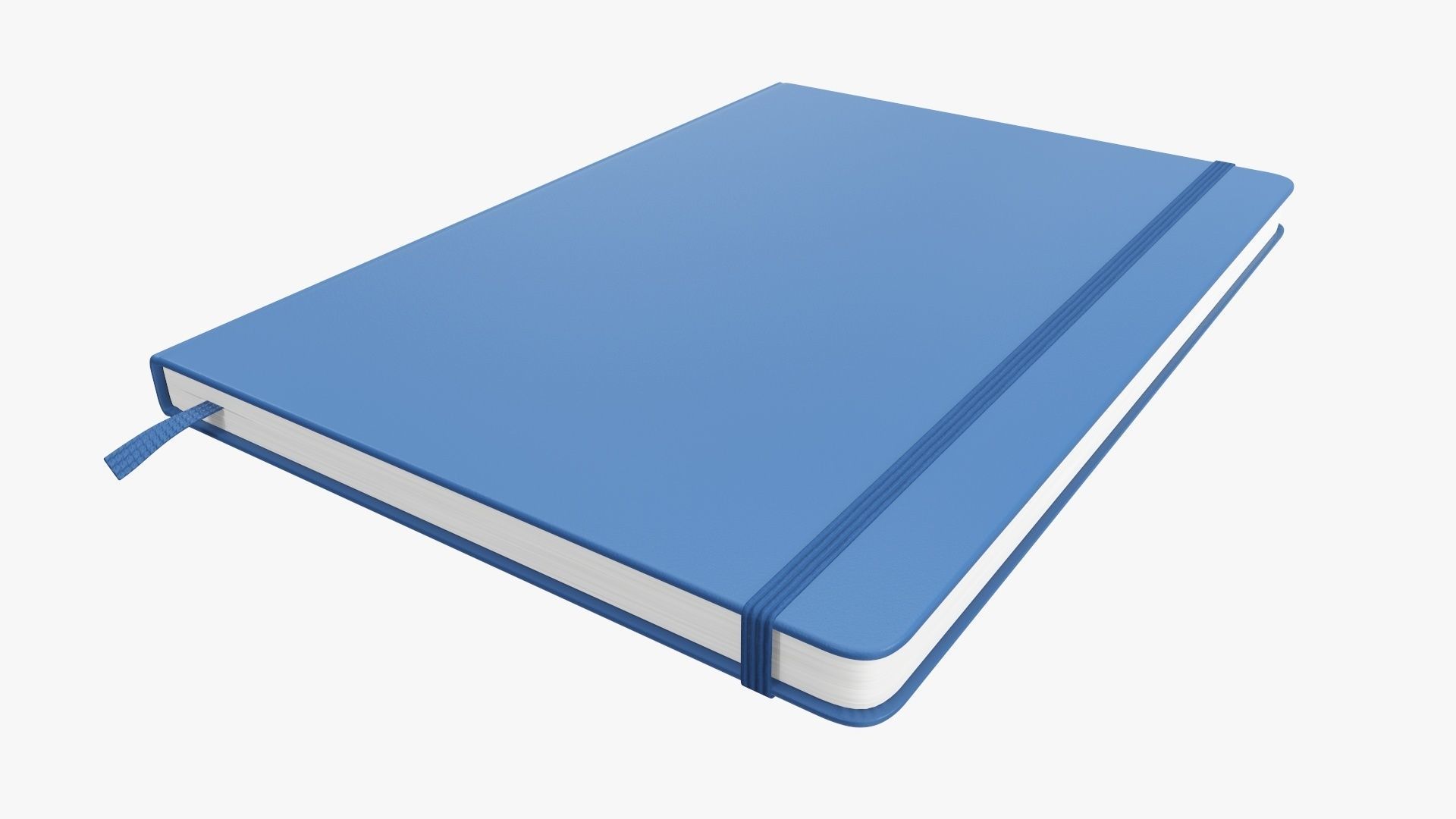 Notebooks hardcover with strap open close 3D Model Collection_4