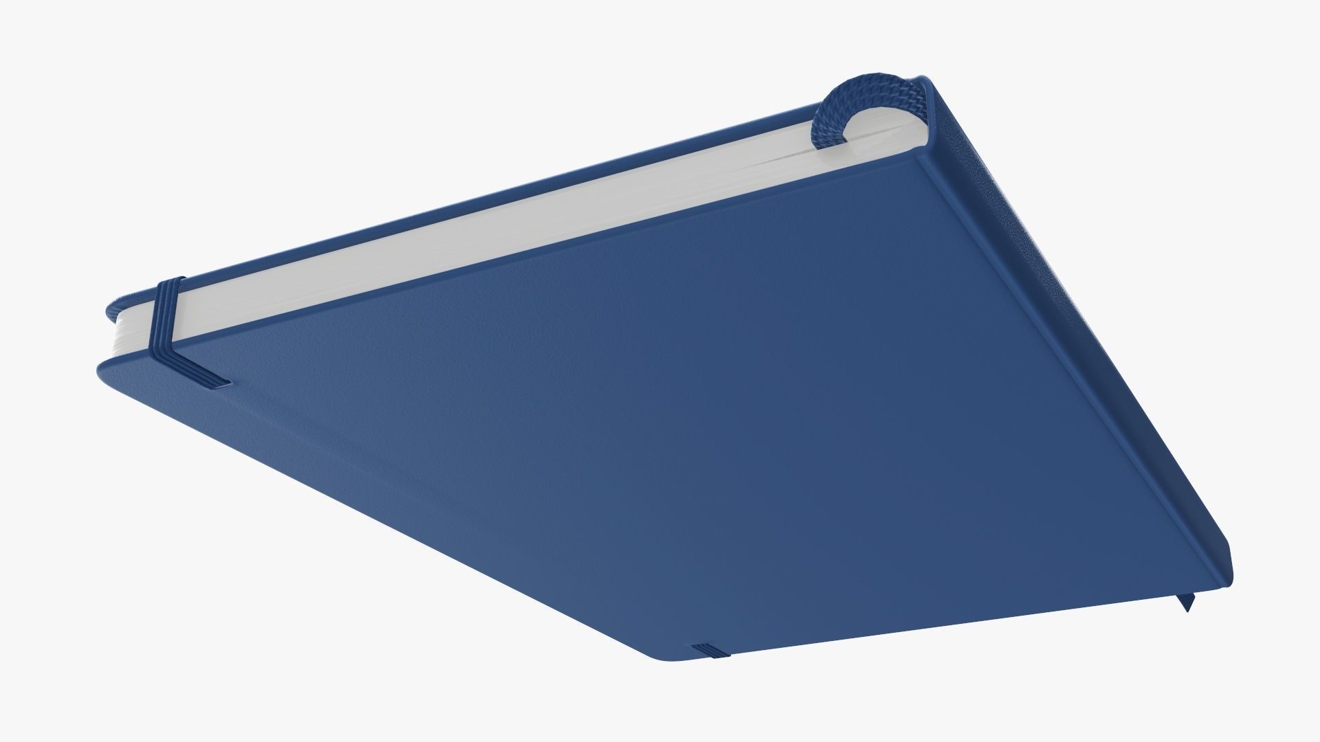 Notebooks hardcover with strap open close 3D Model Collection_7