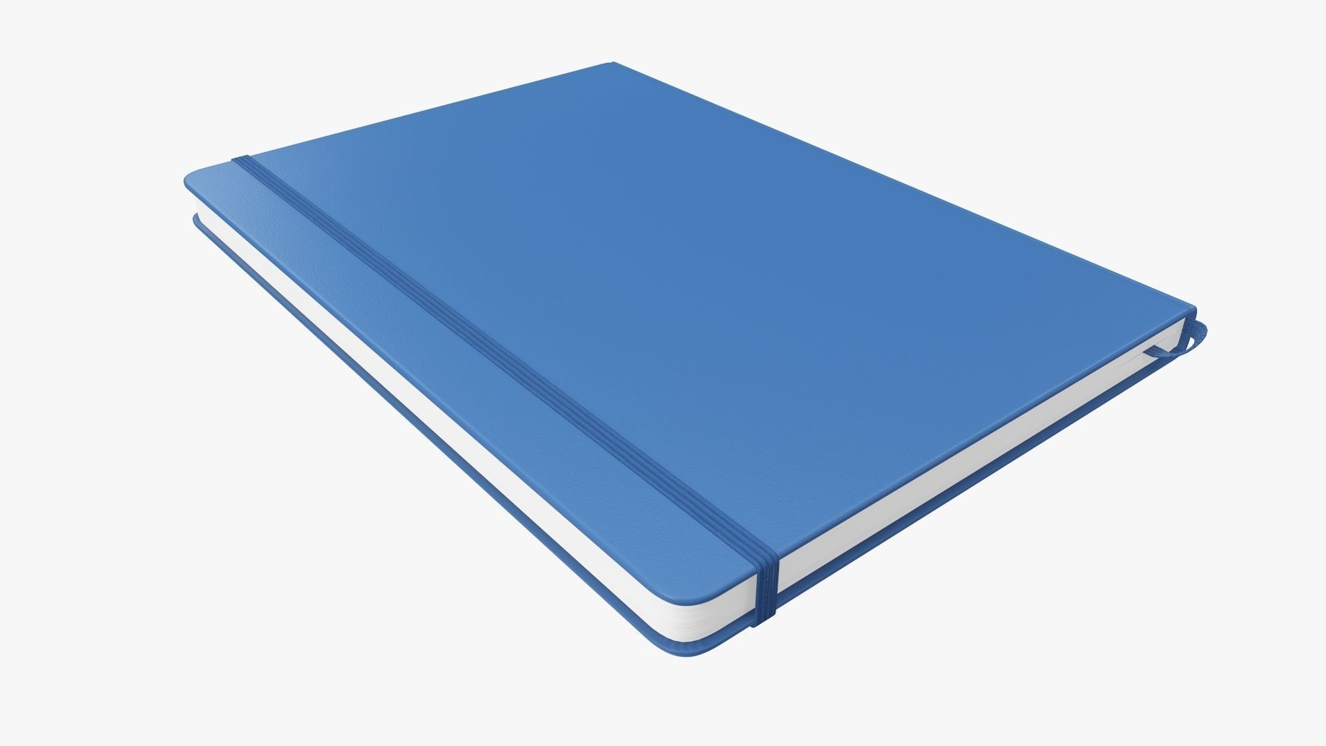 Notebooks hardcover with strap open close 3D Model Collection_6