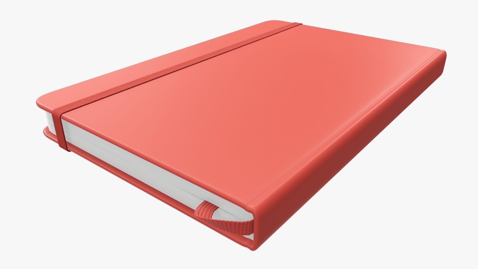 Notebooks hardcover with strap open close 3D Model Collection_9