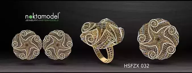Electro-Fusion Fashion Ring 3D print model