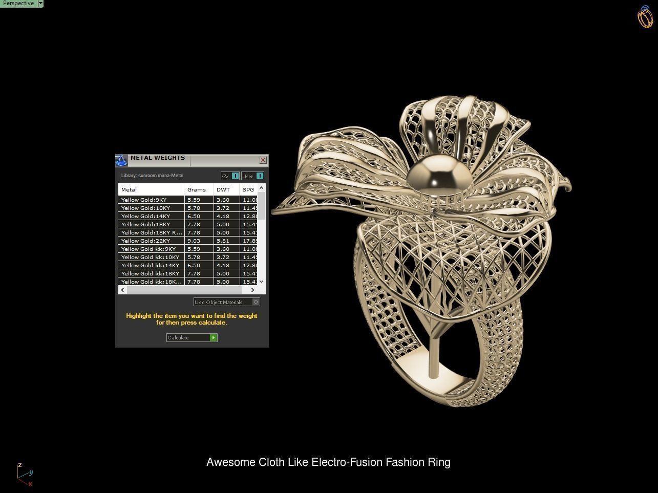 Electro fusion High quality Rings 3D Model Collection_23