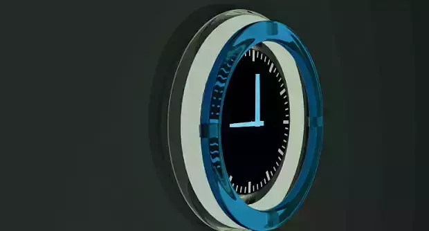 Clock on wall 3D model