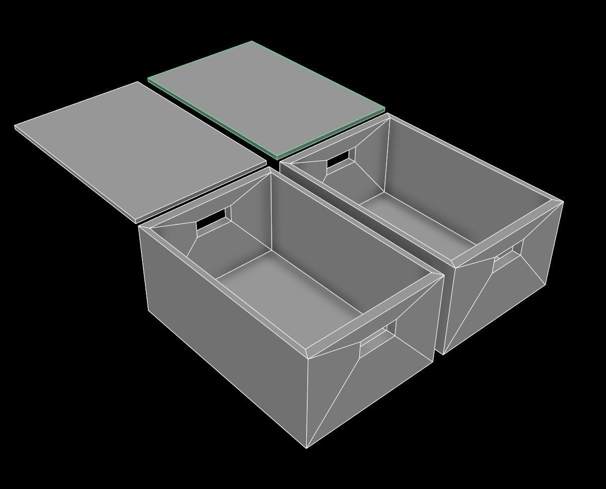 vintage beer crate - PBR Low-poly 3D model_2