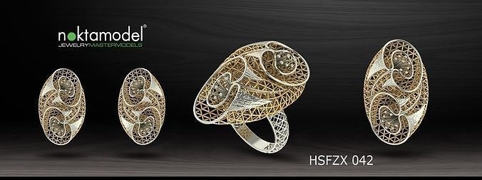 Electro-Fusion Fashion Ring 3D print model