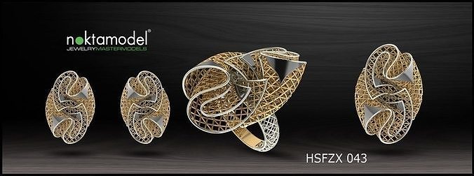 Electro-Fusion Fashion Ring 3D print model