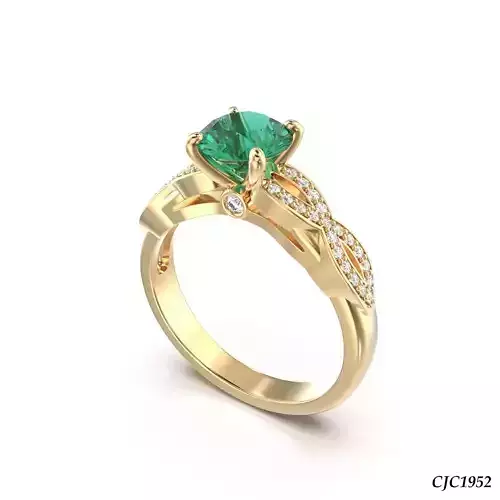 CJC1952 Ladies womans womens diamond ruby emerald Rings