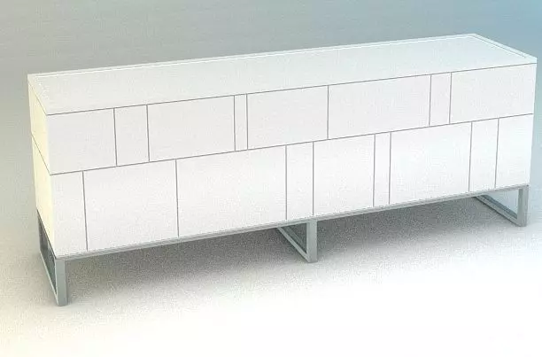 TV Console Free low-poly 3D model