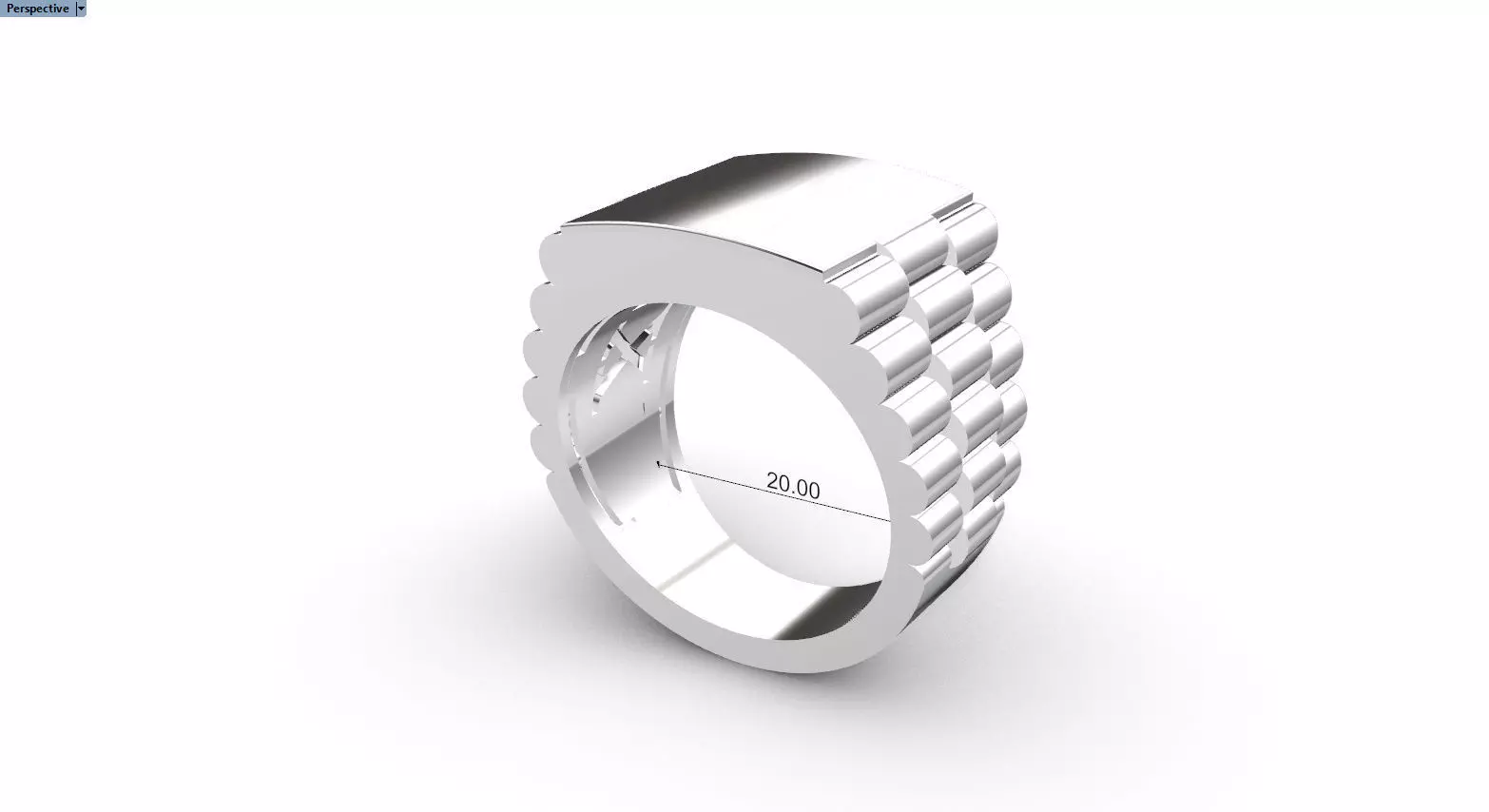 Men Ring R20 3D print model