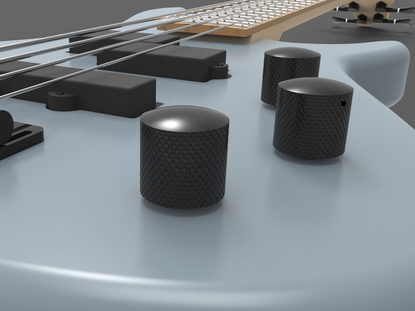 3 Guitars pack 3D model_12