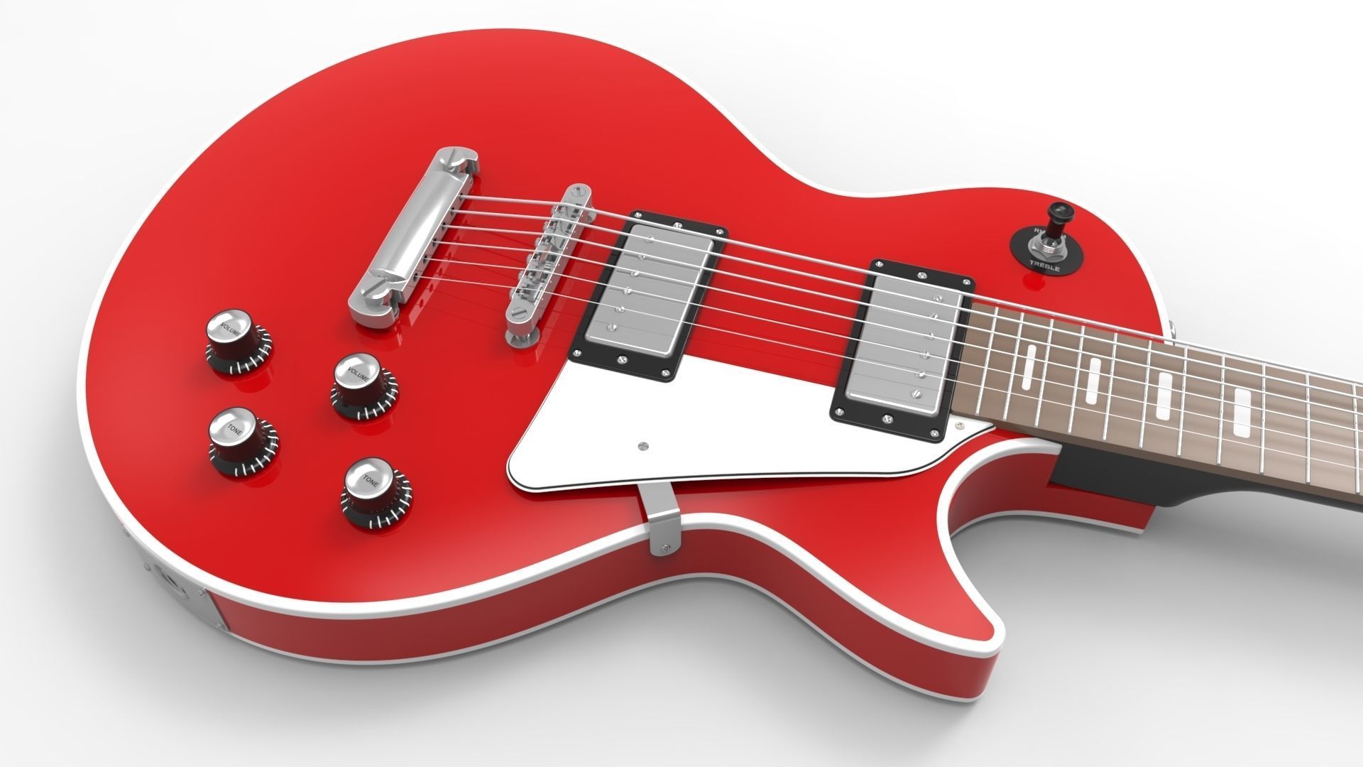3 Guitars pack 3D model_4