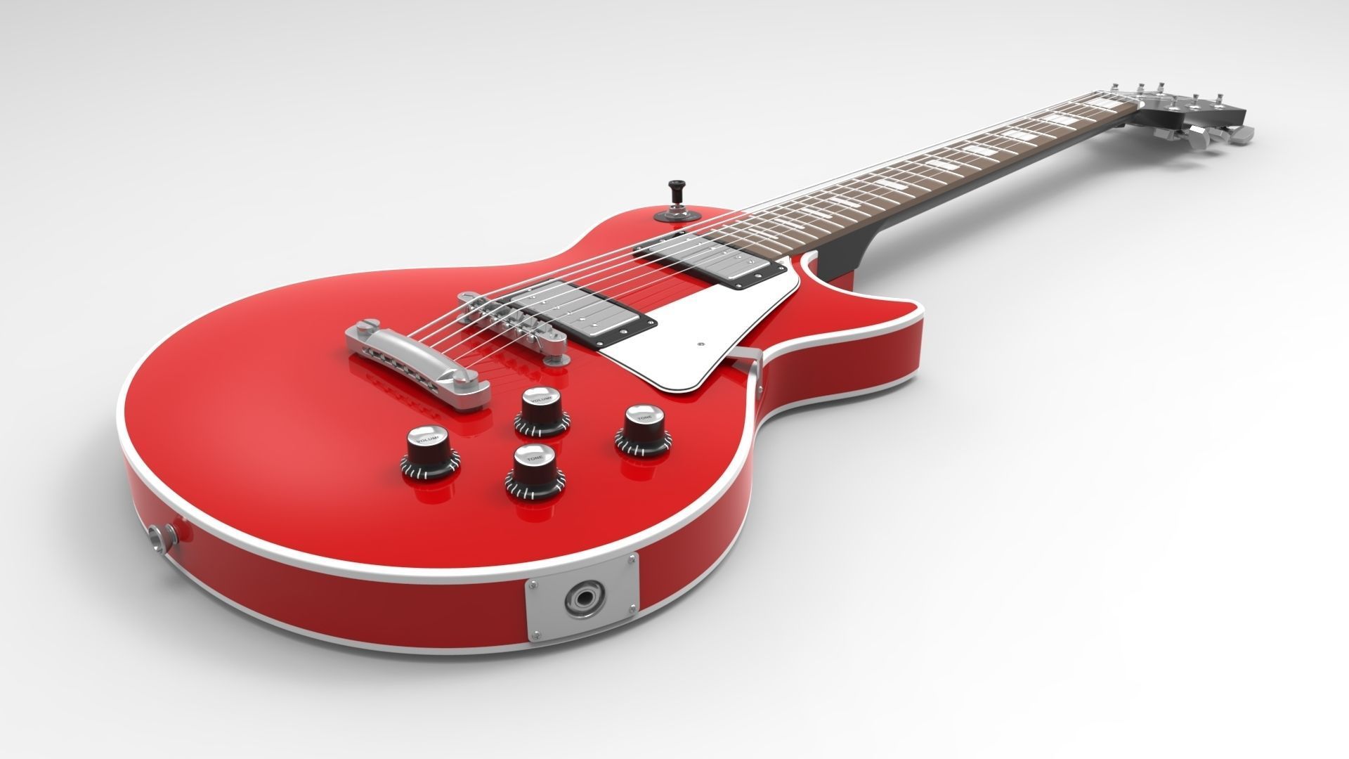 3 Guitars pack 3D model_2