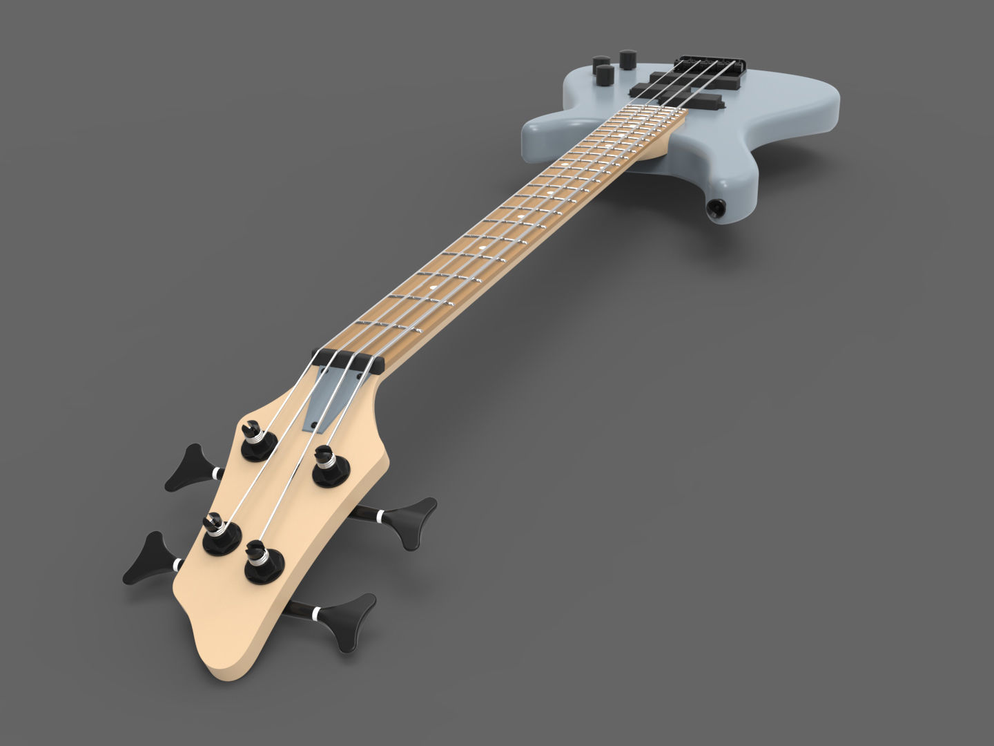 3 Guitars pack 3D model_8