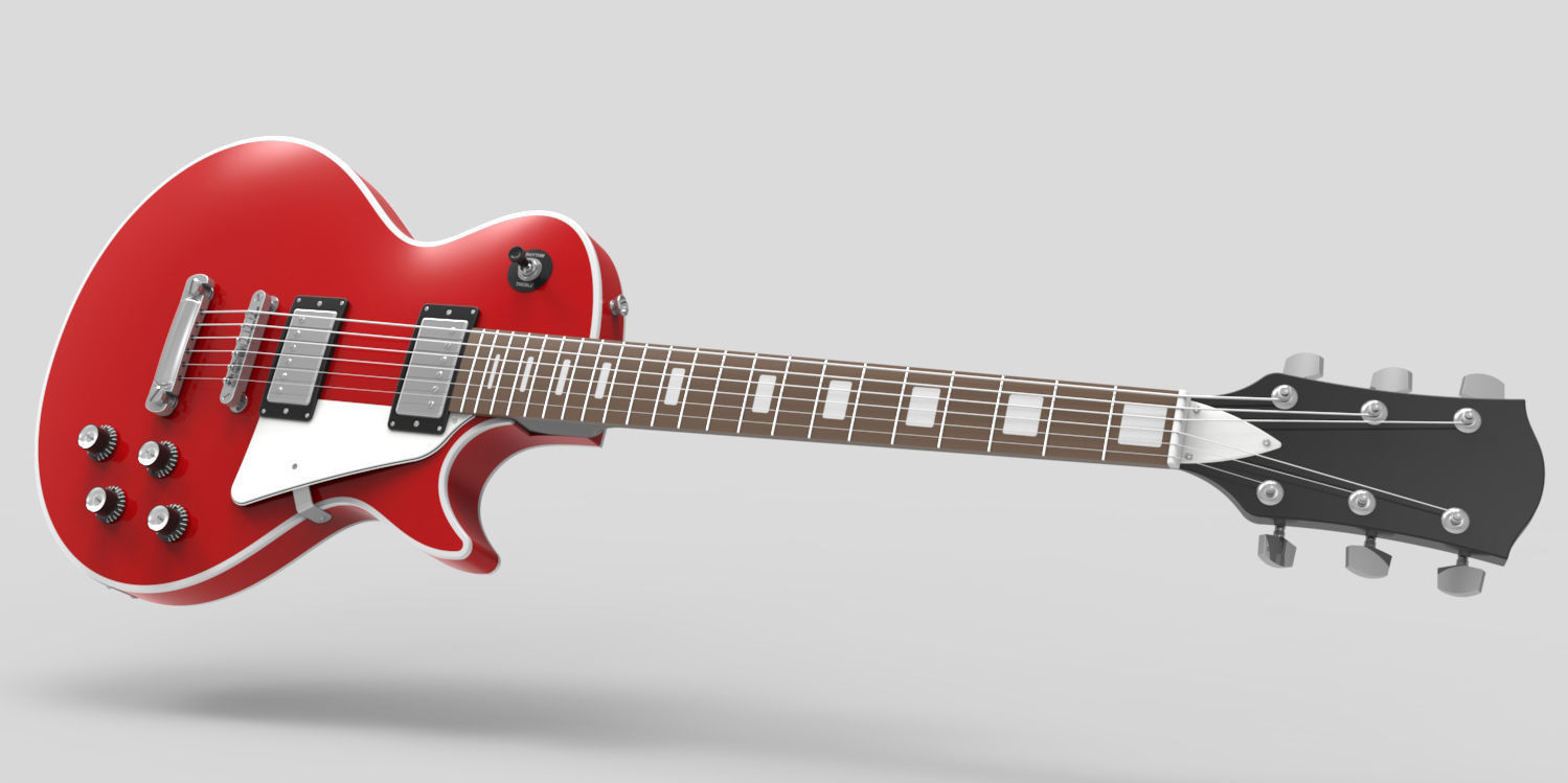 3 Guitars pack 3D model_1