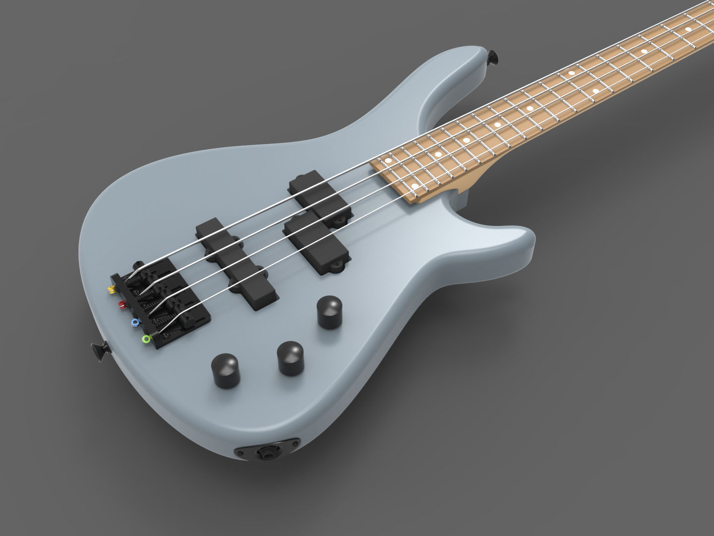 3 Guitars pack 3D model_7