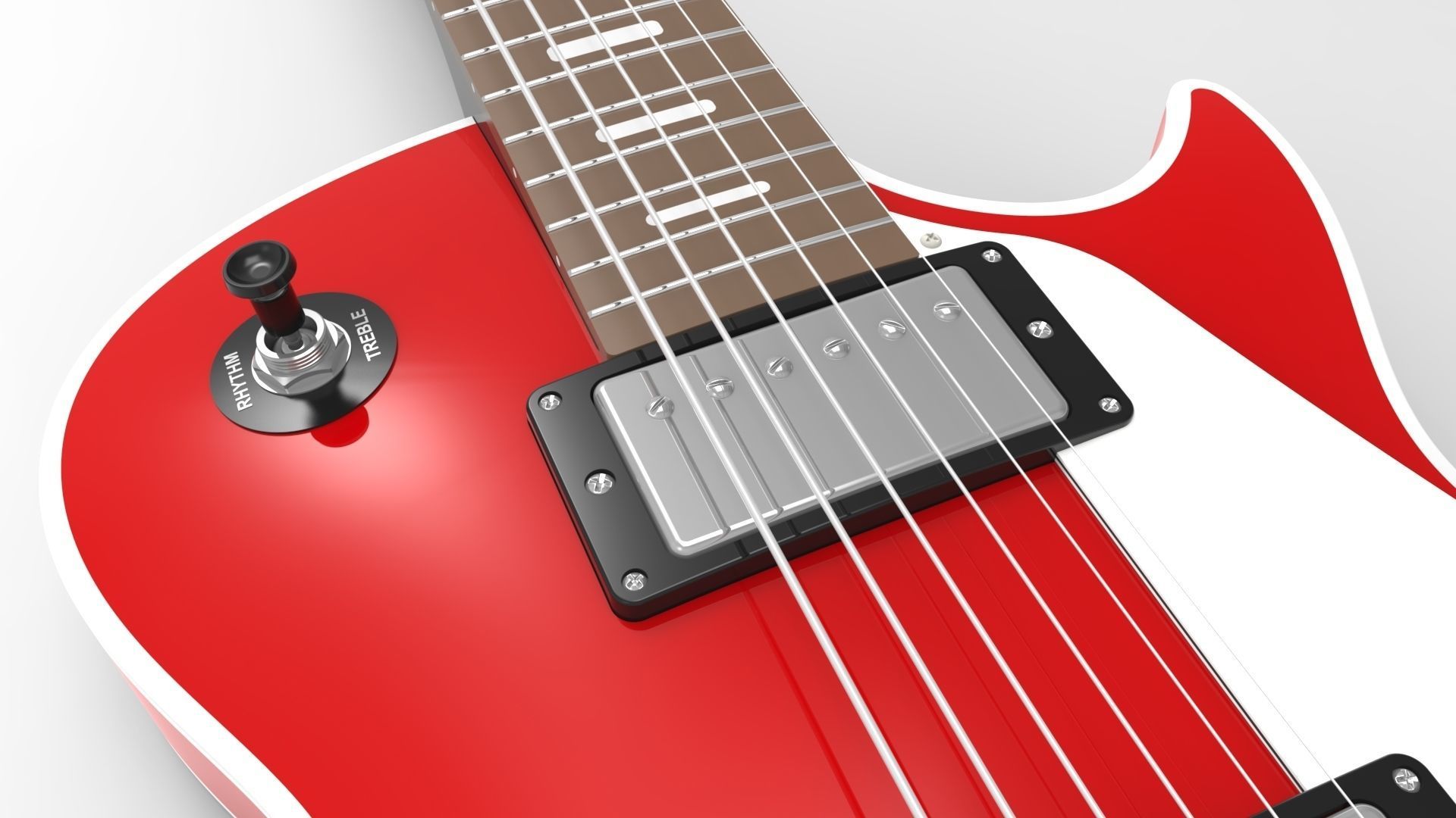 3 Guitars pack 3D model_6