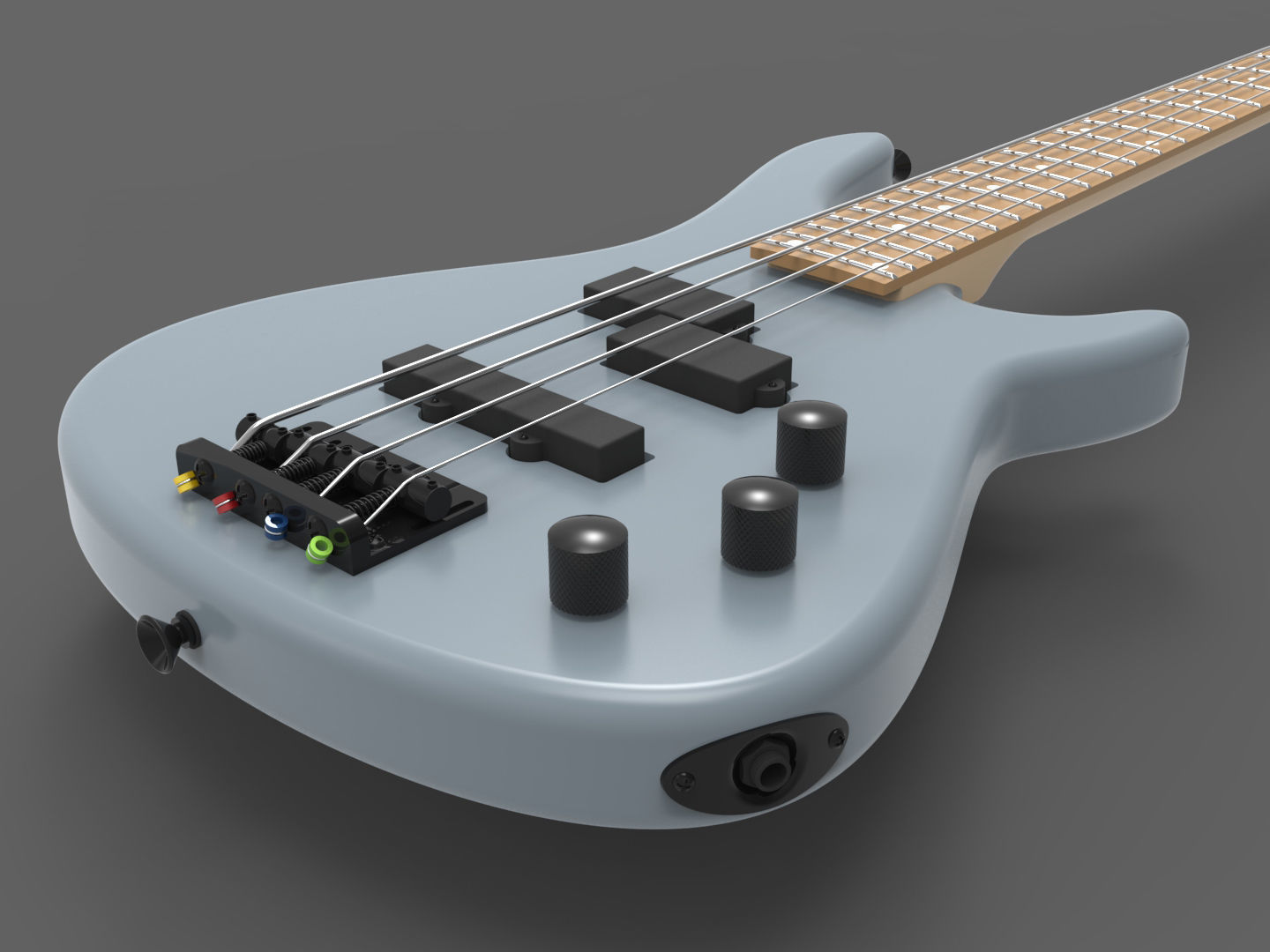 3 Guitars pack 3D model_11