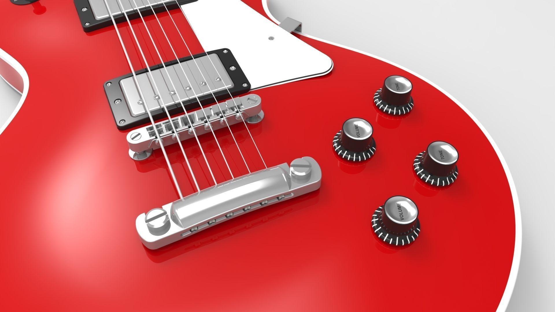 3 Guitars pack 3D model_5