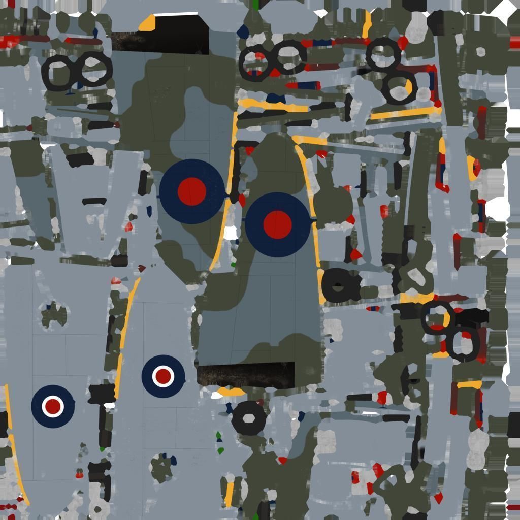 SPITFIRE TR MK9 - Rigged Low-poly 3D model_19