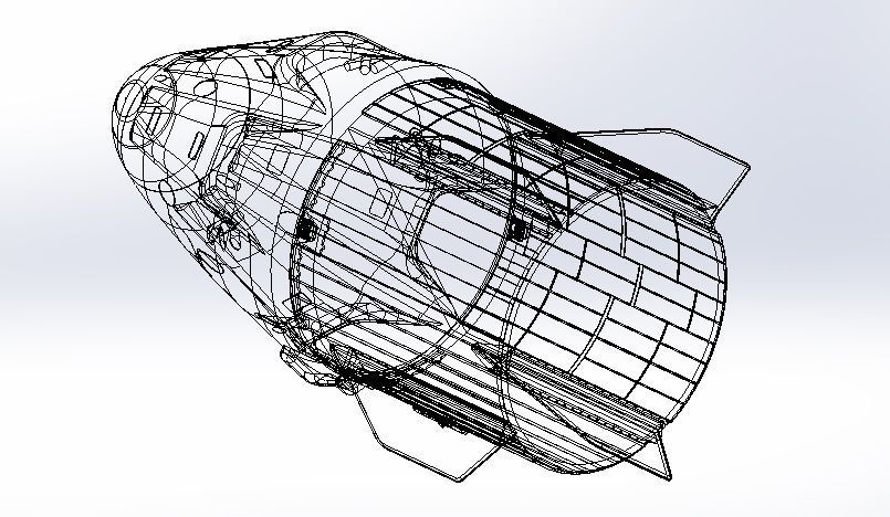 Spacex Dragon Crew Capsule 3D model_6