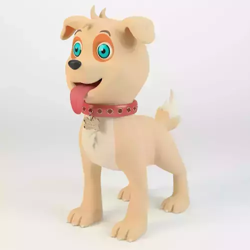 Dog cartoon 3D model