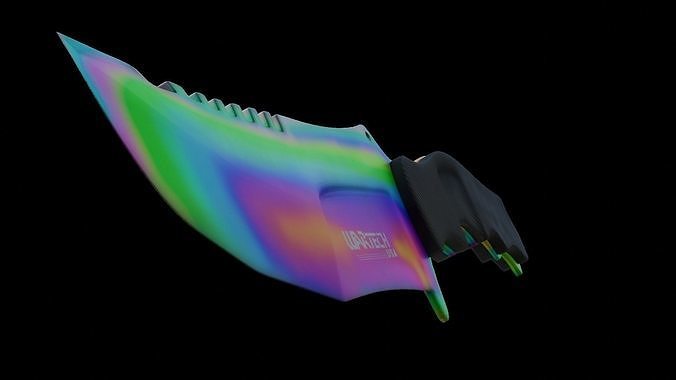 Huntsman Knife - CS GO - Fade Texture Free 3D model