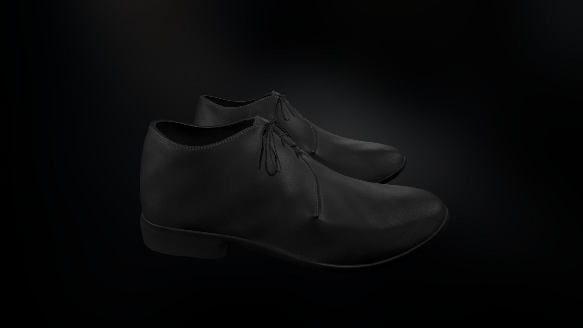 Black Suit With White Shirt Low-poly 3D model_25