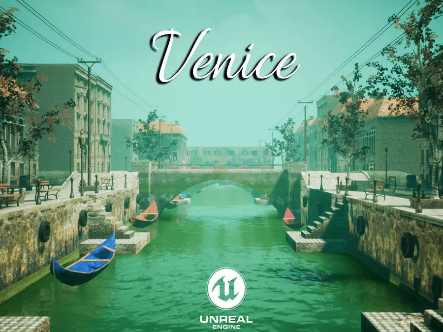 Venice for Unreal Engine Low-poly 3D model_0