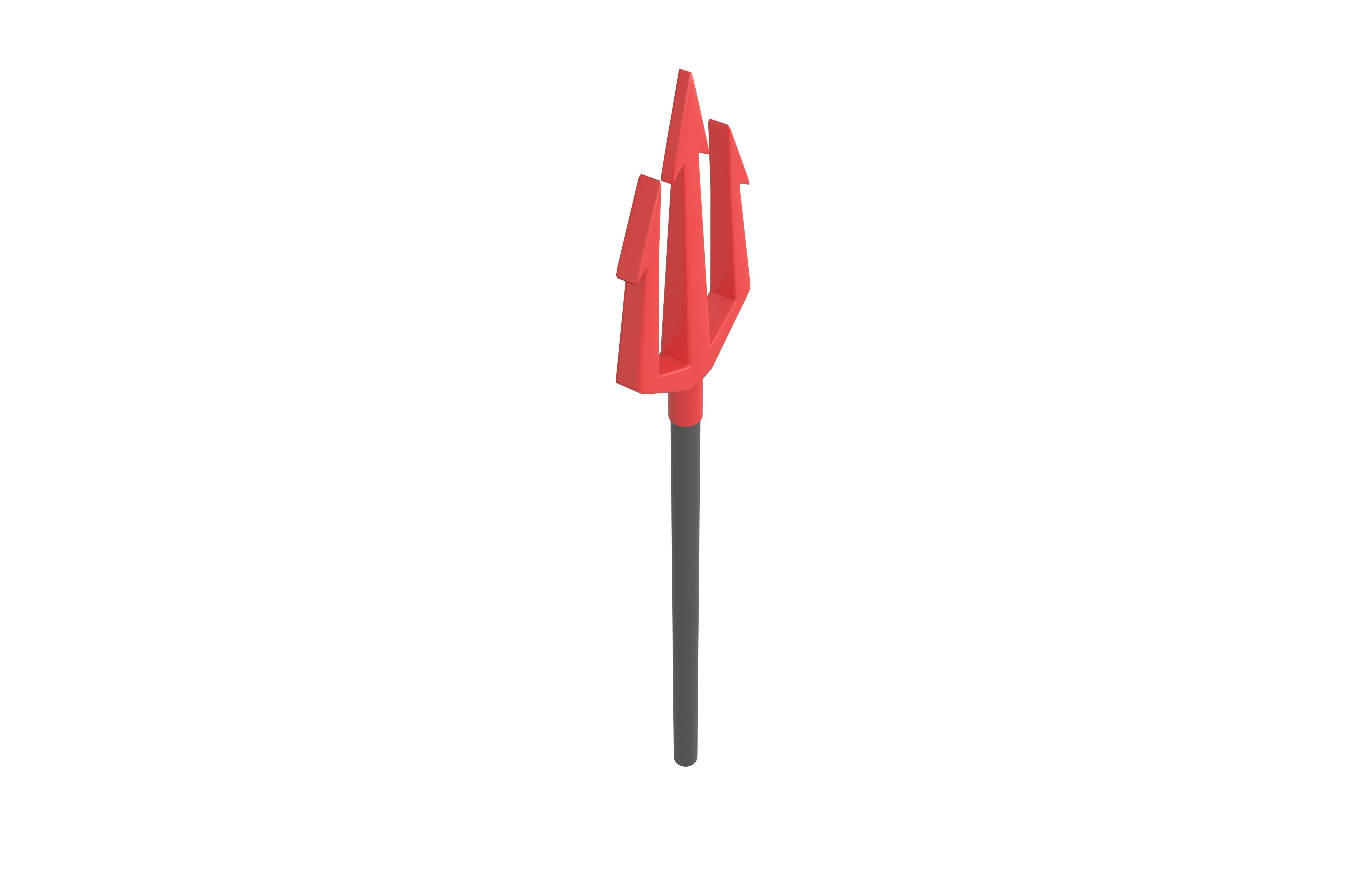 Devil Trident v1 001 Low-poly 3D model_3