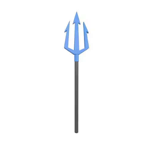 Devil Trident v1 003 Low-poly 3D model
