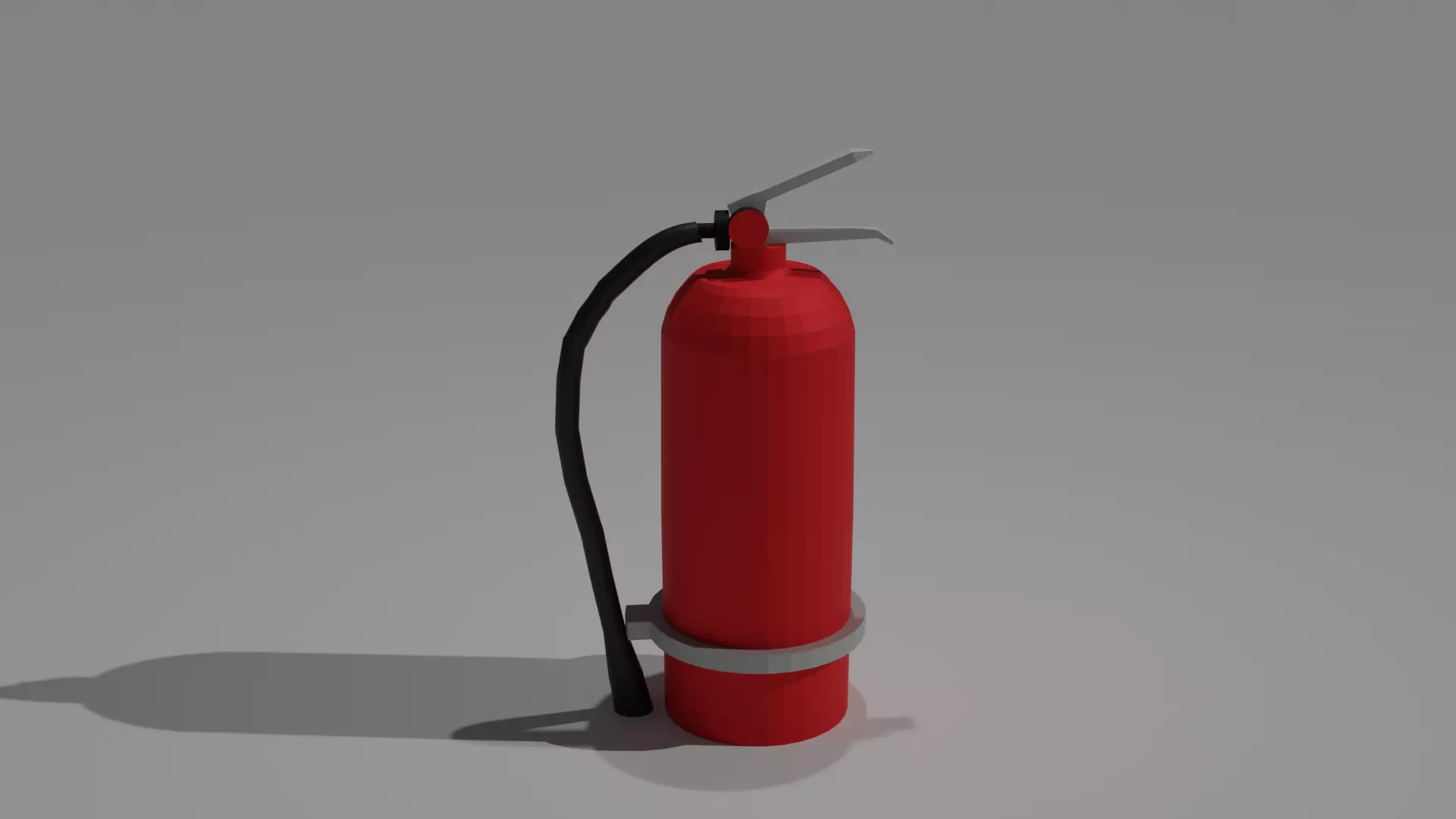 Low-poly fire extinguisher 3D model Free low-poly 3D model_0