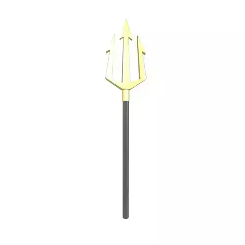 Devil Trident v1 008 Low-poly 3D model