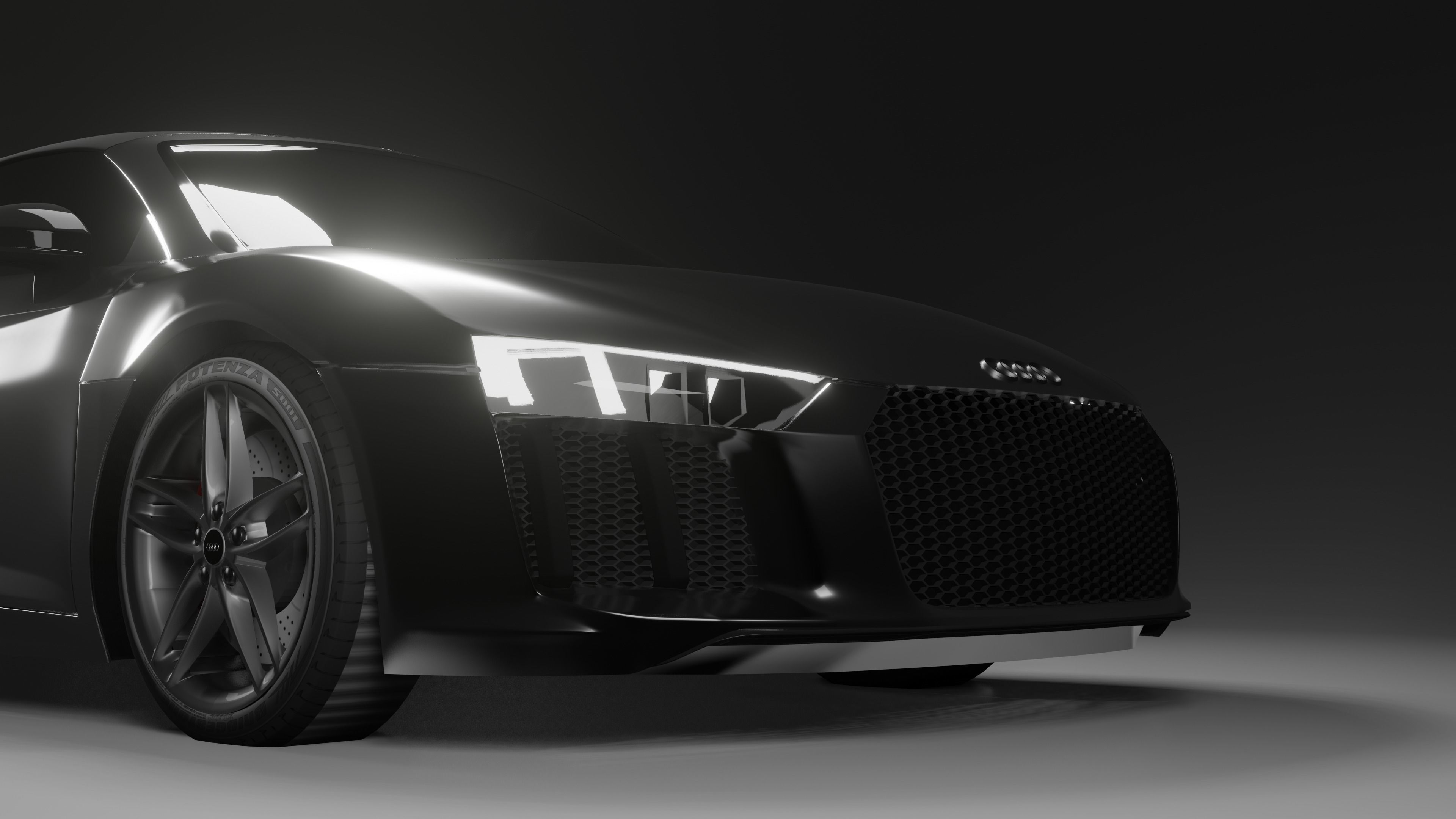 Audi R8 Spyder 2017 3D model_1