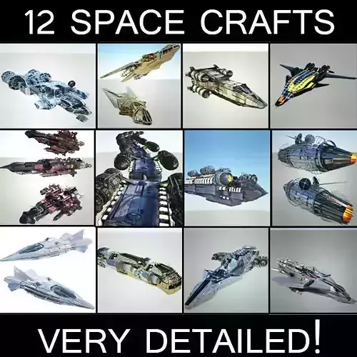 Space Ship Collection - 12 Ships