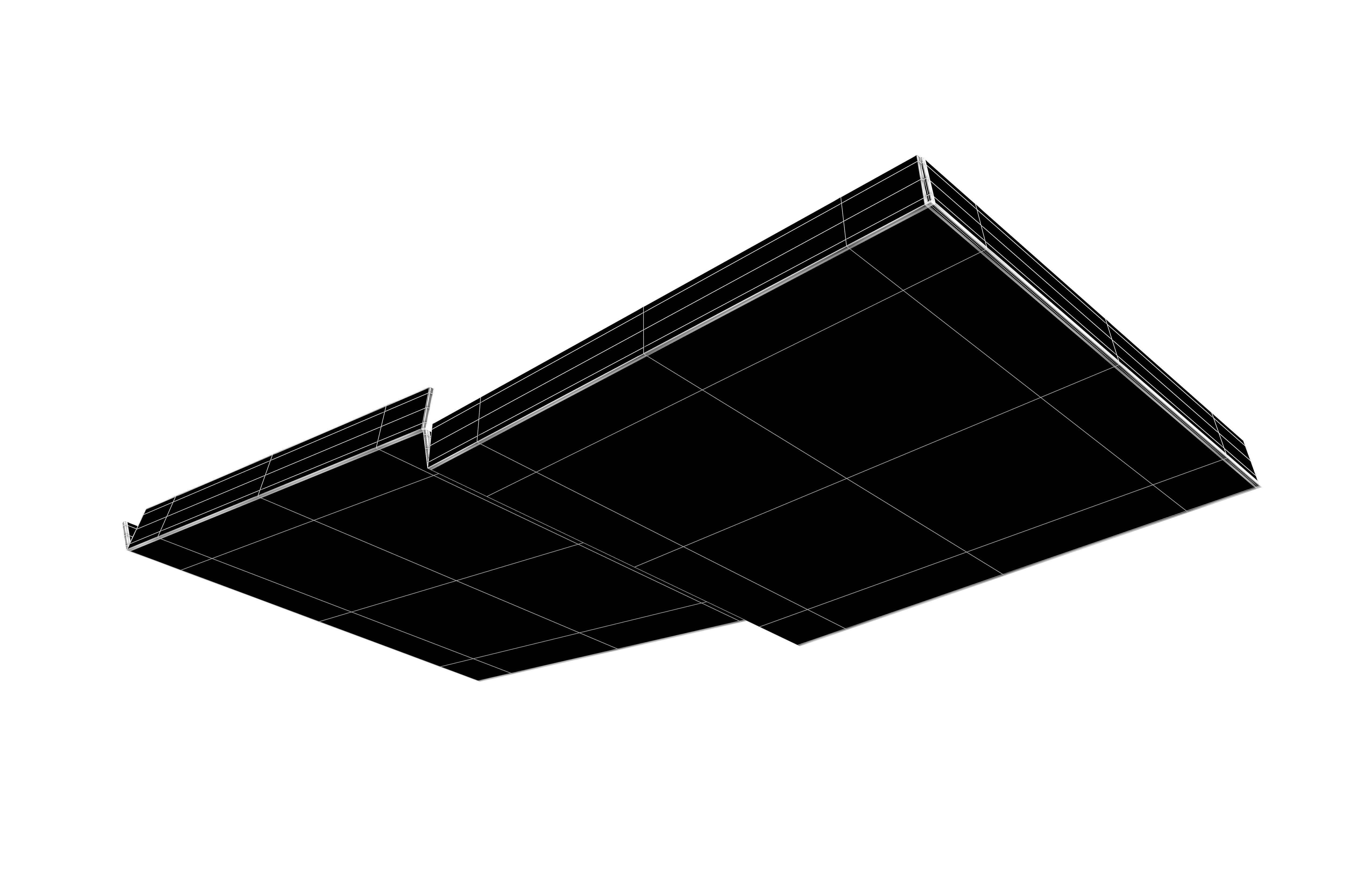 Pizza Open Cardboard Box V1 002 Low-poly 3D model_5